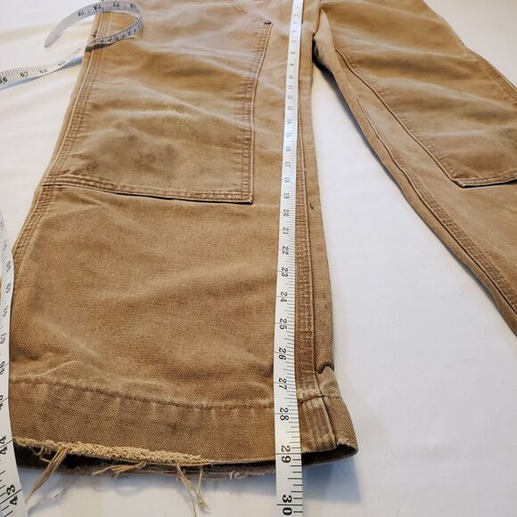 Carhartt Mens Double Knee Duck Canvas 32x29 Thrashed Distressed Streetwear - Picture 5 of 9